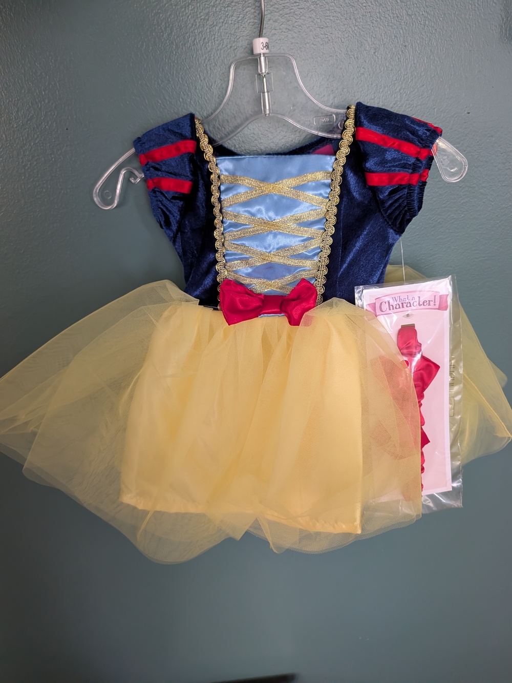 NWT What a Character! Snow White Baby Costume Dress & Headband Set 3-6M